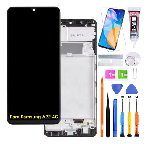 Pantalla Para Samsung A22 4g A225m A225f Incell Con Marco