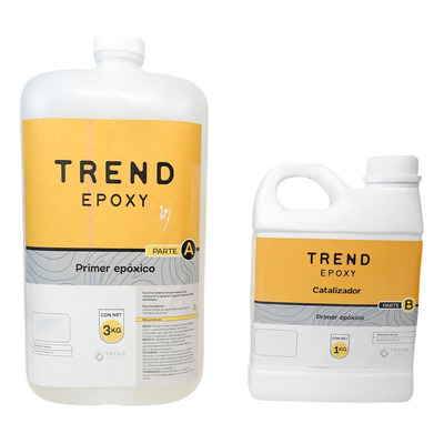 Primer Epóxico Transparente para Pisos Concreto 4kg Trend Epoxy | Meses sin interés