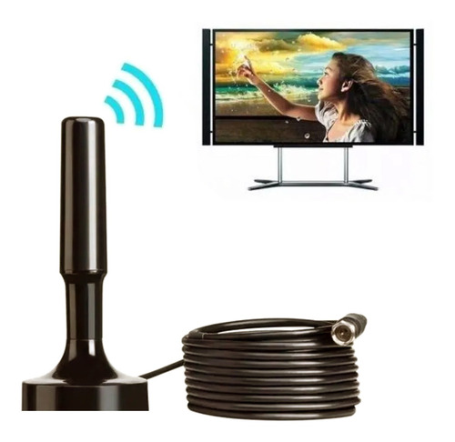 Antena Digital Hdtv Uhf Vhf Interna E Externa A Prova D'agua