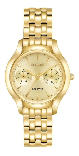 Reloj Citizen Eco-drive Silhou Dorado Fd4012-51p Para Dama