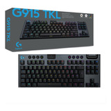 Teclado Gamer Logitech G915 Tkl Carbon Us Tkl