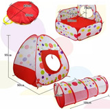 Tunel Para Bebe Con Piscina Y Casita + 100 Pelotas Plasticas