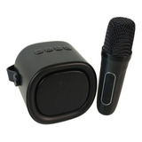 Mini Parlante Bluetooth Micrófono Inalámbrico Bocina Karaoke