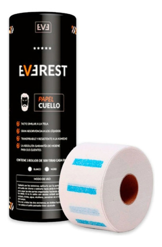 Papel Protector Cuello Peluqueria Barberia X5 Everest 