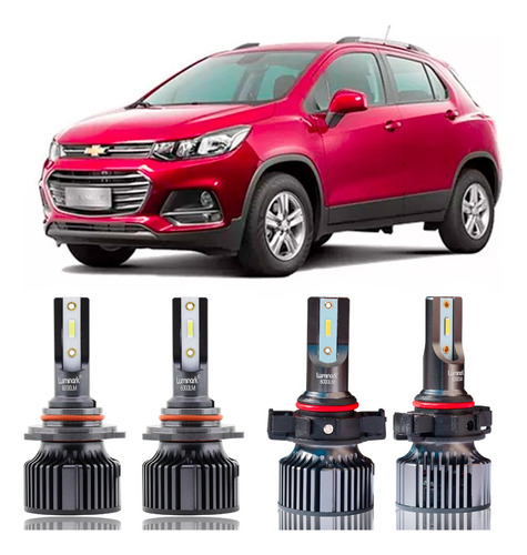 Kit Lâmpadas Led 12000lm Chevrolet Tracker 2017 2018 2019