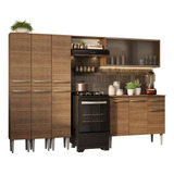 Armario De Cocina Completo 261cm Emilly Madesa 03 - Marron