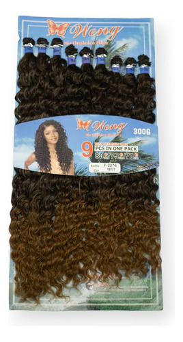 Cabelo Orgânico Cacheado 9telas 300gr Weng Lançamento+brinde