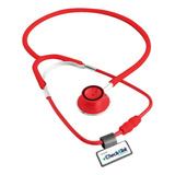 Estetoscopio Campana Doble E1 P/ Adulto Checkatek Color Rojo