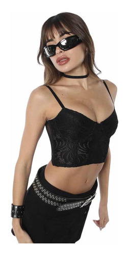 Top Bustier De Encaje