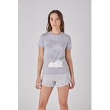 Pijama Promesse Remera Con Short Art 10083 Sweet Verano 