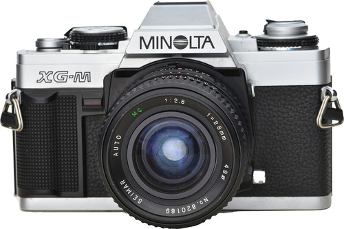 Máquina Fotográfica Analógica Minolta Xg-m + 28mm
