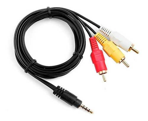 En Lanus Cable Audio Stereo Y  Video 3.5 Mm Miniplug A 3 Rca