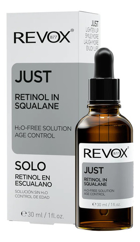 Retinol Escualano Puro Sin Agua Control Edad Revox B77 30 Ml Momento De Aplicación Noche Tipo De Piel Todo Tipo De Piel