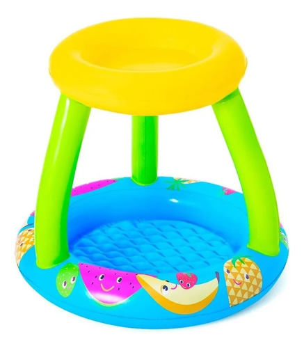 Pileta Inflable Para Bebe Con Techo Frutas Bestway 52331