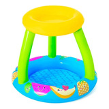 Pileta Inflable Para Bebe Con Techo Frutas Bestway 52331