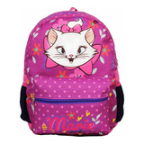 Mochila Gata Marie Escolar Infantil Juvenil De Costas