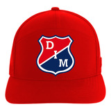 Gorra Dim Independiente Medellin 5 Paneles Premiun Red