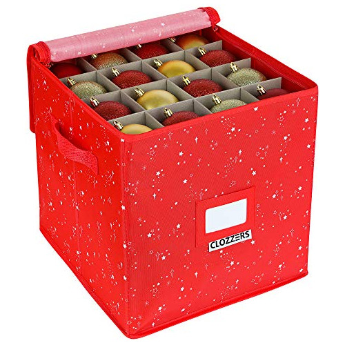 Caja De Almacenamiento De Adornos Navideños, Separador...