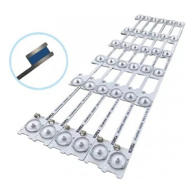 Kit 6 Barras De Led Toshiba 48l2400 48l5400 Dl4844 Ph48s610