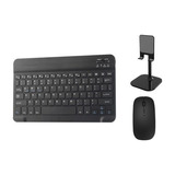 Teclado Kit Bluetooth Ratón Y Teléfono/tablet Soporte