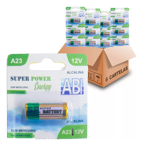 30pcs Pilha Bateria 12v A23 Controle Portão Alarme