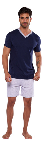 Pijama Para Hombre - Conjunto Playera Y Bermuda - Alfani