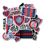 Etiquetas Sticker Futbol San Lorenzo Aptas Para Termo