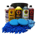 Combo Kit De Lavado Auto Moto Gorila Detailing 1 Lt