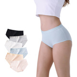 6 Packs Bragas De Algodón  Ropa Interior Mujer Transpirable