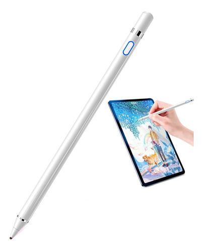 Lápiz Óptico Bluetooth Para iPad Tablet Stylus Pen Platino