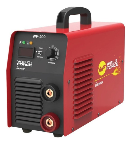 Soldadora Inversor Weld Tech 200a Bivoltaje 110/220 Wtsi-200 Color Rojo