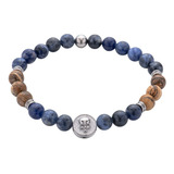 Pulseras Hombre Piedras Acero Inoxidable, Brazaletes Luckman