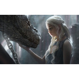 Cuadro Decorativo Moderno Juego De Tronos Daenerys / Tela