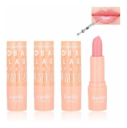 Pack 3 Balsamo Labial Engrosador Voluminizador De Labios