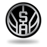 Nba San Antonio Spurs Chrome Finished Auto Emblem 3d Sticker