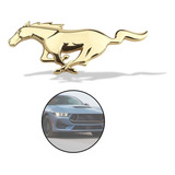 Emblema De Metal Delantero Mustang Varios Modelos Dorado