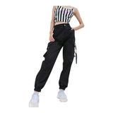 Pantalones Cargo De Cintura Alta Para Mujer Joggers Loose St