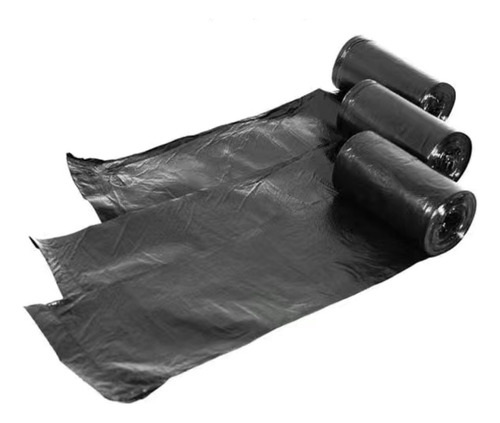 5 Rollos Bolsas De Basura Negra Grande 130lts 85x100cm 40pcs