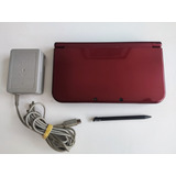 Nintendo New 3ds Xl Standard Rojo Metálico +memoria+cargador