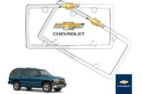 Par Porta Placas Chevrolet Tahoe 2001 Original