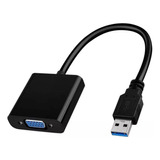 Adaptador Usb 3.0 A Vga - Usb A Vga - Cable - Blister Color Negro