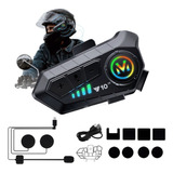 Intercomunicador Motocicleta Para Casco Bluetooth 1000ma Ip7