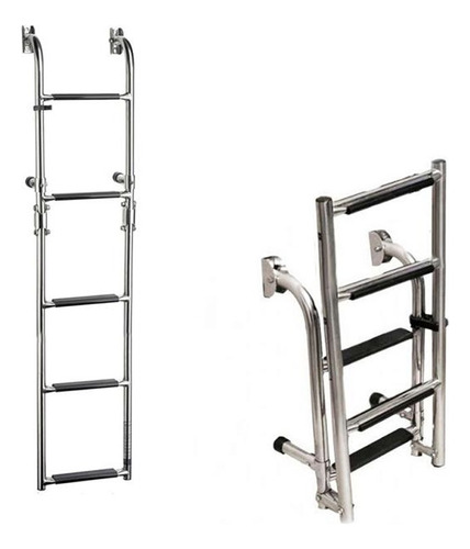 Escalera Náutica Rebatible Acero Inox 5 Escalones