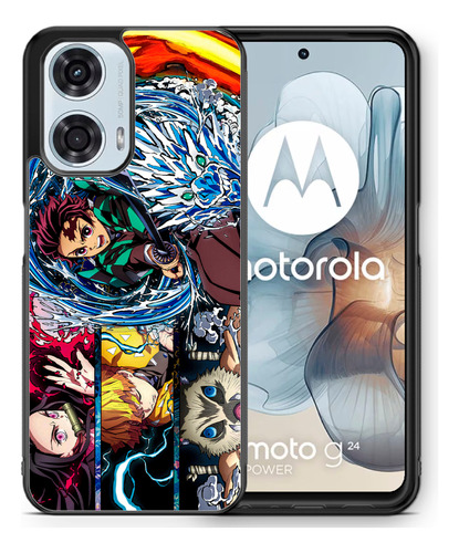 Funda Moto G24 Power Anime Manga Comics Heroes Damas Futbol 