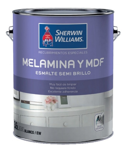 Recubrimiento Melamina Y Mdf X 0,9 Litros Sherwin Serrentino