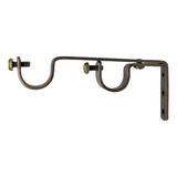 Kit X 2 Soporte Para Doble Barral De 1 (25 Mm) Bronce 