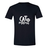 Playera Negra Hombre Gatos Gatitos Gato 056