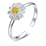 Anillo Margarita Plata 925 Flor Sunflower Girasol Harry