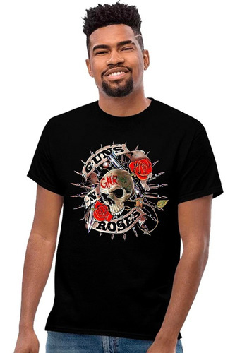 Playera Guns N' Roses Diseño 08 Rock Grupos Musicales Beloma