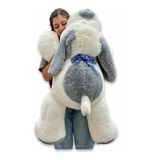 Perro Acostado Peluche Grande 100cm Perfumado